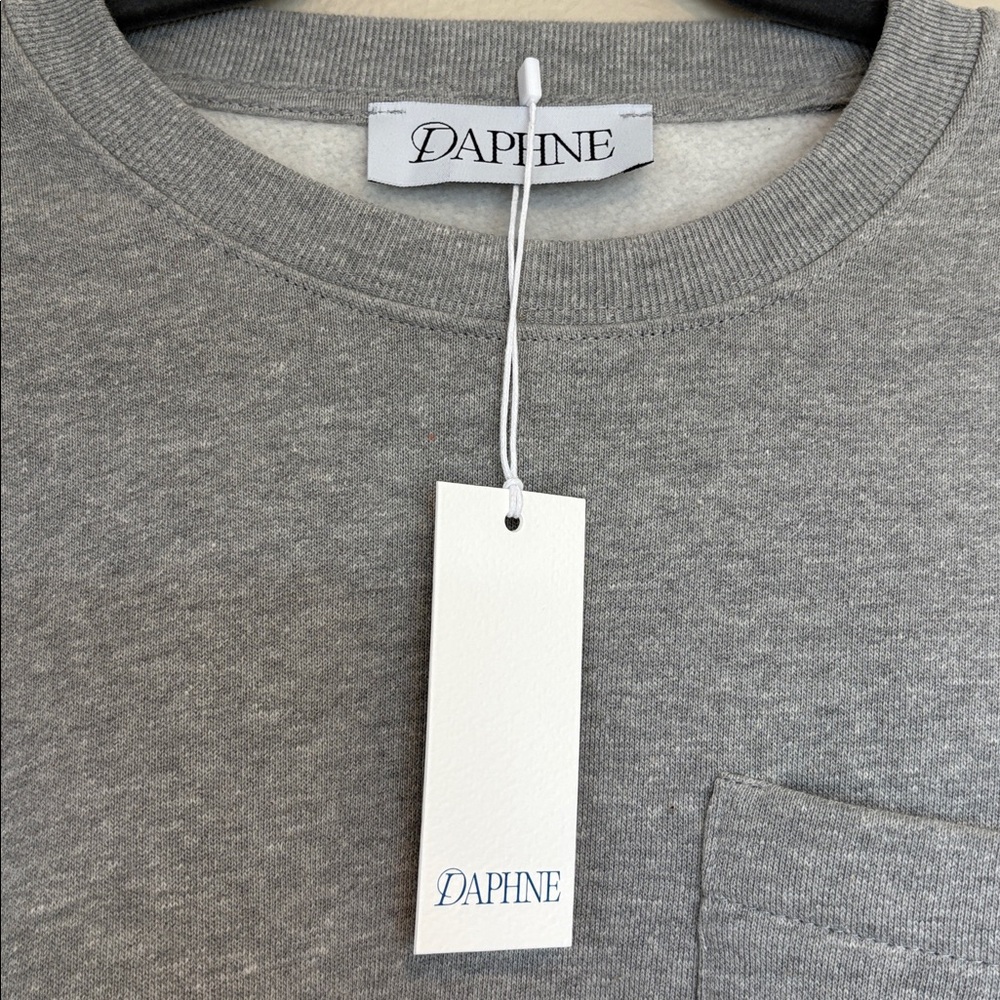 NEW NWT Daphne The Golden Night Sweatshirt Grey Melange XXL by Paige Desorbo - Picture 8 of 12